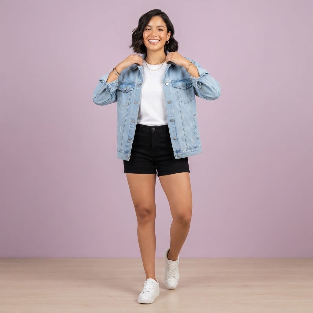Chaqueta de jean oversize